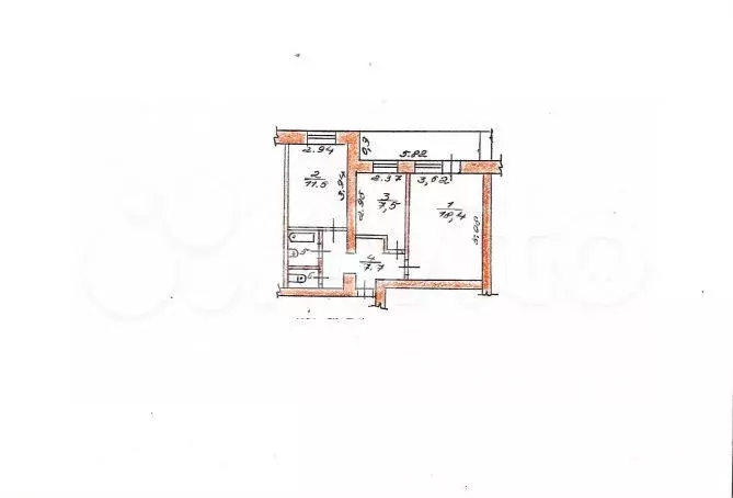 2-к. квартира, 52 м, 9/9 эт. - Фото 0