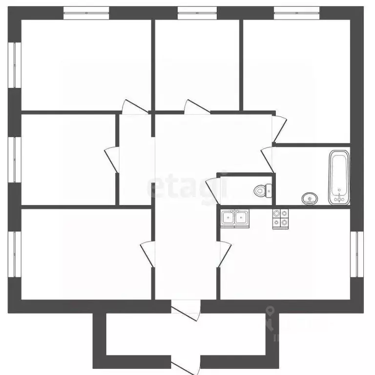 Дом в Ставропольский край, Пятигорск Февральская ул. (259 м) - Фото 2