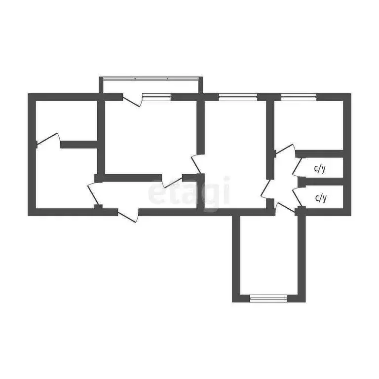 3-комнатная квартира: Нижний Тагил, Тагилстроевская улица, 5 (61.4 м) - Фото 1
