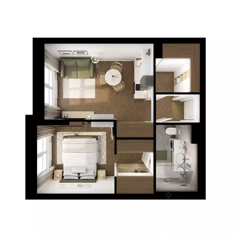 1-к кв. Московская область, Красногорск городской округ, пос. ... - Фото 2