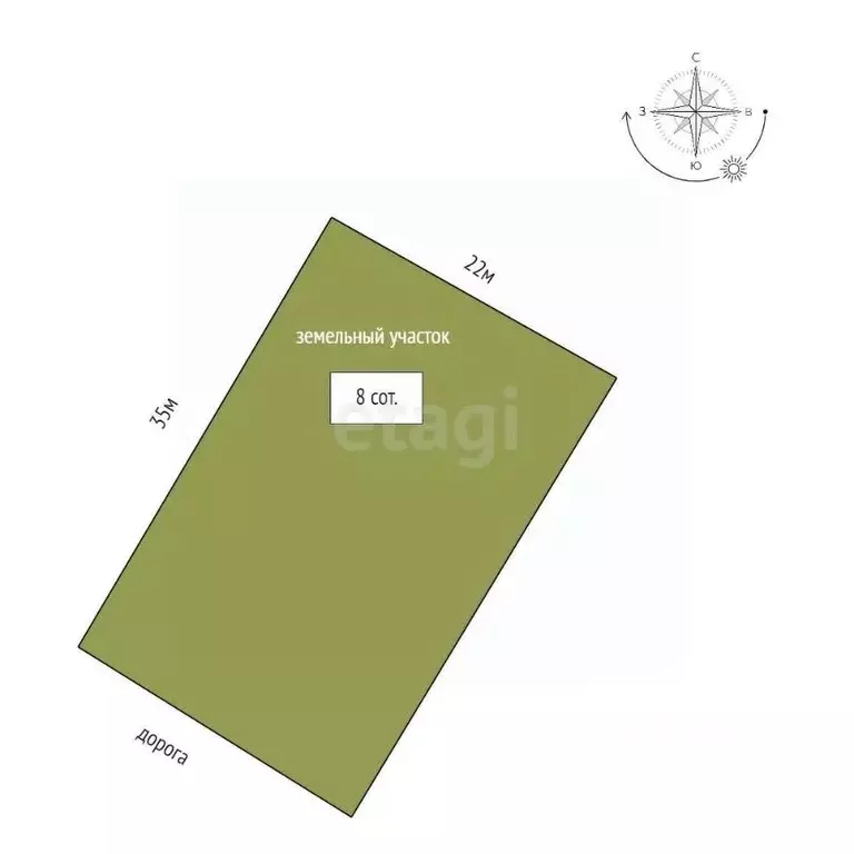 Участок в Башкортостан, Стерлитамакский район, Казадаевский сельсовет, ... - Фото 2