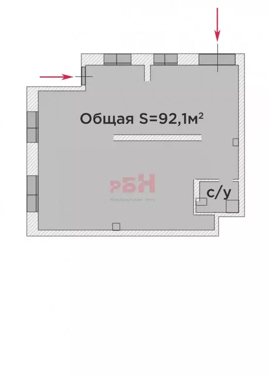 Помещение свободного назначения (92.1 м) - Фото 2