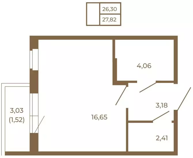 Квартира-студия: Сертолово, ЖК Новая История (27.82 м) - Фото 2