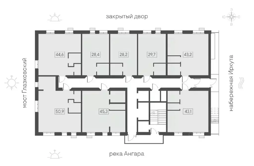 1-к кв. Иркутская область, Иркутск Затон кв-л, Затон жилой комплекс ... - Фото 2