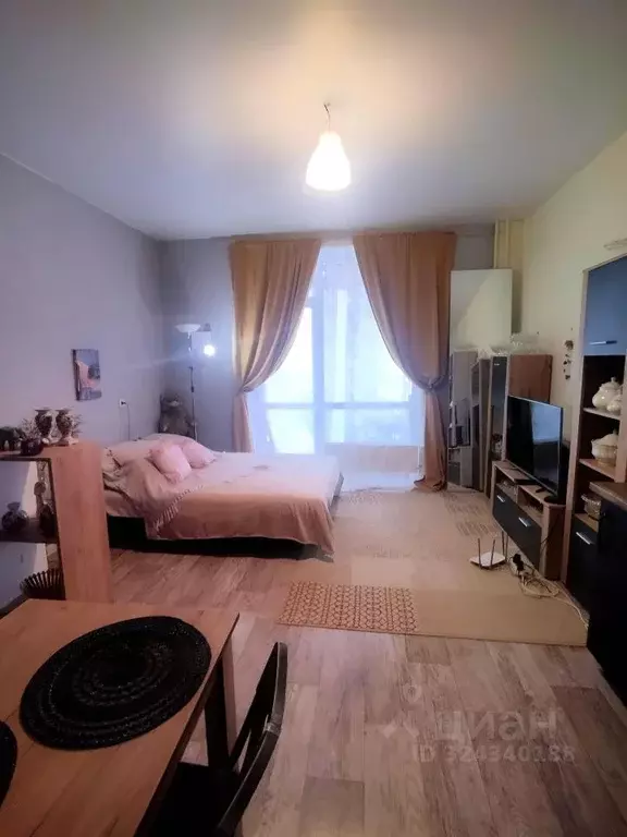 Студия Пермский край, Пермь ул. Борцов Революции, 1Ак4 (27.0 м) - Фото 1