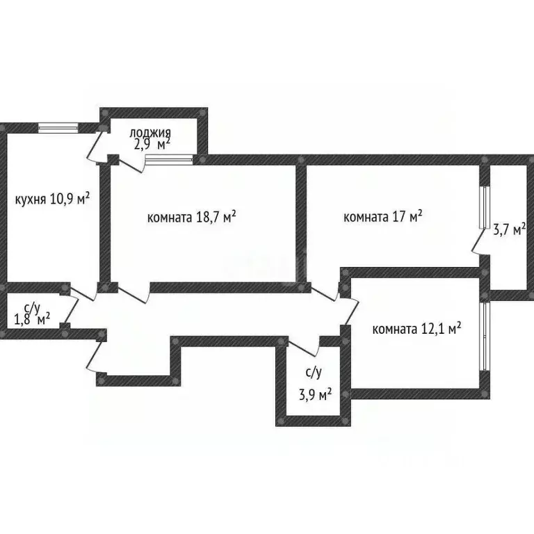 3-к кв. Краснодарский край, Краснодар ул. Византийская, 5 (74.4 м) - Фото 0