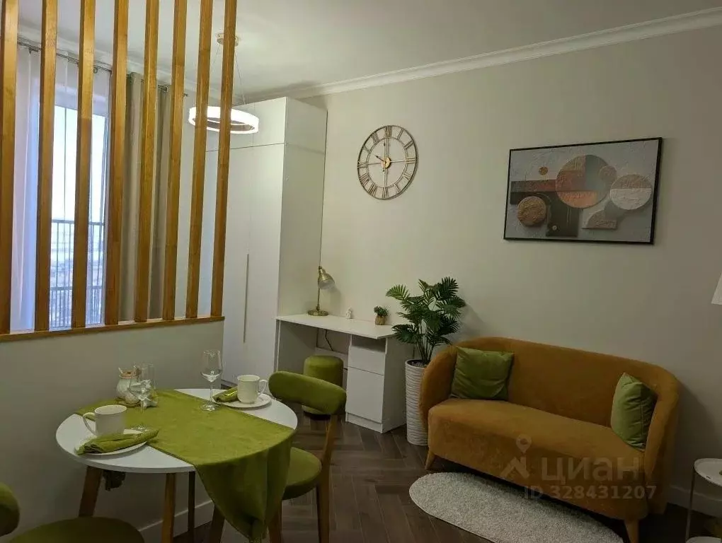 Студия Москва Новоостаповская ул., 20 (30.0 м) - Фото 1