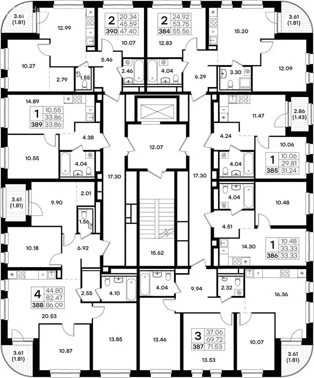 2-комнатная квартира: Казань, ЖК Глоракс Экосити (47.4 м) - Фото 1