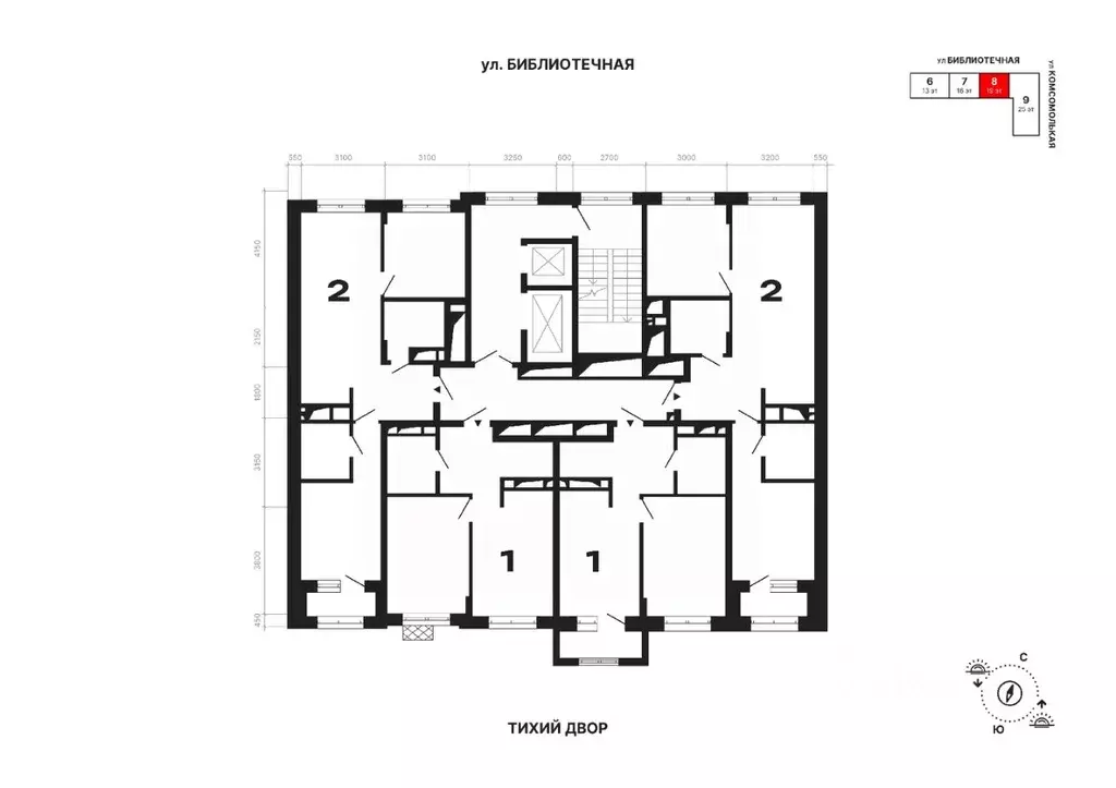 1-к кв. Свердловская область, Екатеринбург ул. Комсомольская, 72А ... - Фото 2
