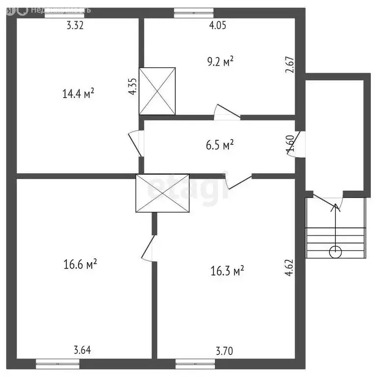 3-комнатная квартира: Чита, Дачная улица, 17А (63 м) - Фото 0