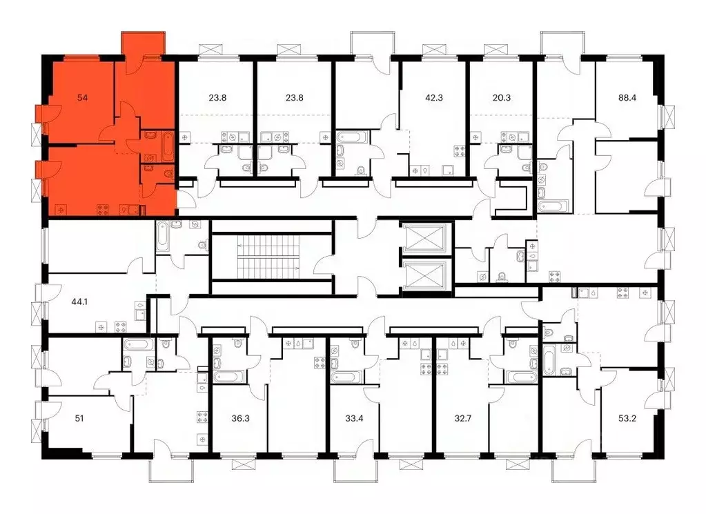 2-к кв. Татарстан, Казань ул. Анаса Тазетдинова (54.0 м) - Фото 1