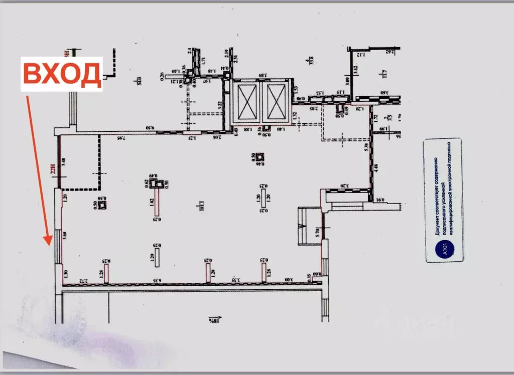 Помещение свободного назначения в Москва № 160 кв-л, 1Вк2 (181 м) - Фото 2