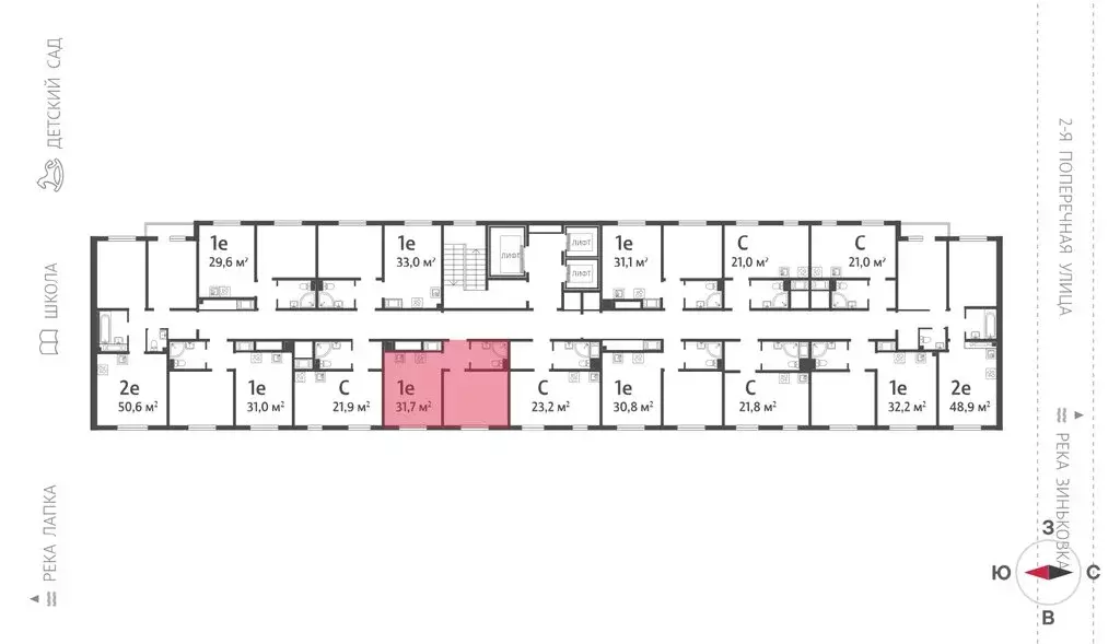 1-комнатная квартира: посёлок Ковалёво, улица Александра Разгонина, ... - Фото 2