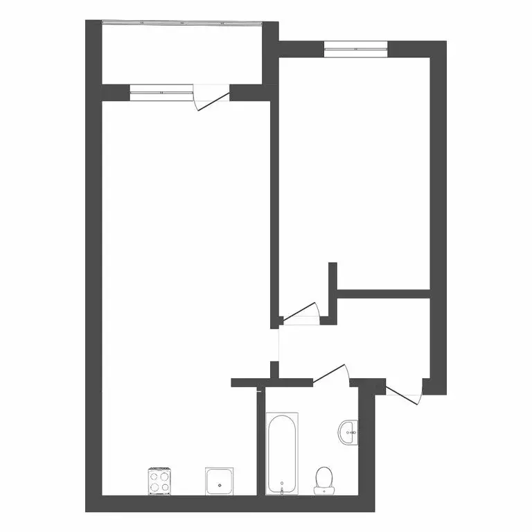 1-комнатная квартира: Тюмень, Полевая улица, 105 (64 м) - Фото 1