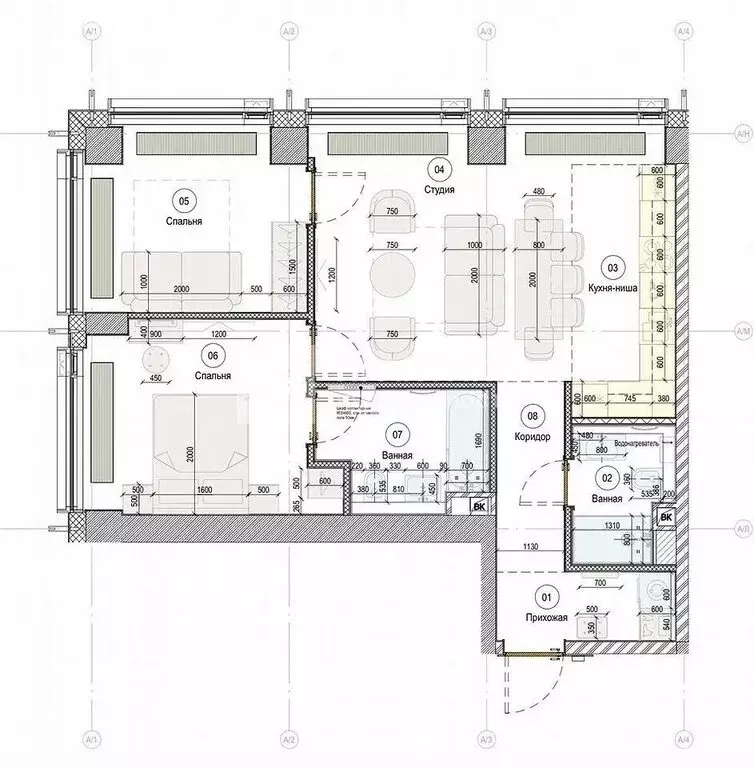 2-комнатная квартира: Москва, 2-я Хуторская улица, 34 (65 м) - Фото 1