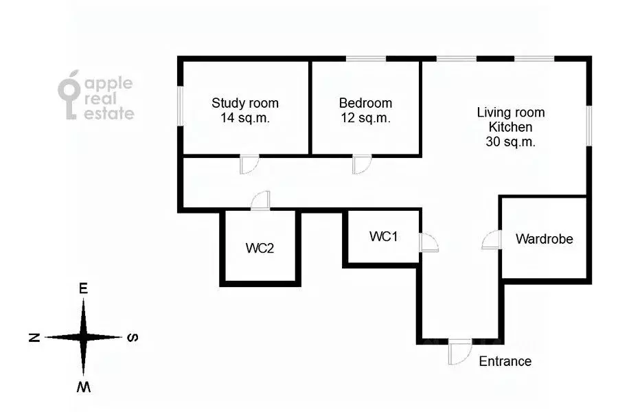 3-к кв. Москва Садовая-Кудринская ул., 23С4 (75.0 м) - Фото 2