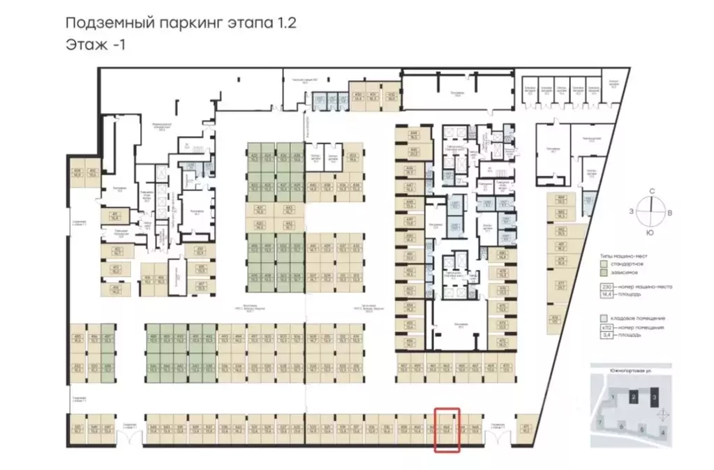 Гараж в Москва Левел Южнопортовая жилой комплекс (13 м) - Фото 2