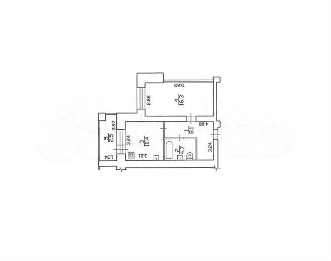1-к. квартира, 40 м, 6/10 эт. - Фото 0