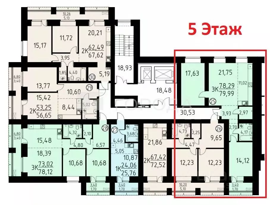 3-к кв. Томская область, Томский район, д. Кисловка, Левобережный мкр ... - Фото 1