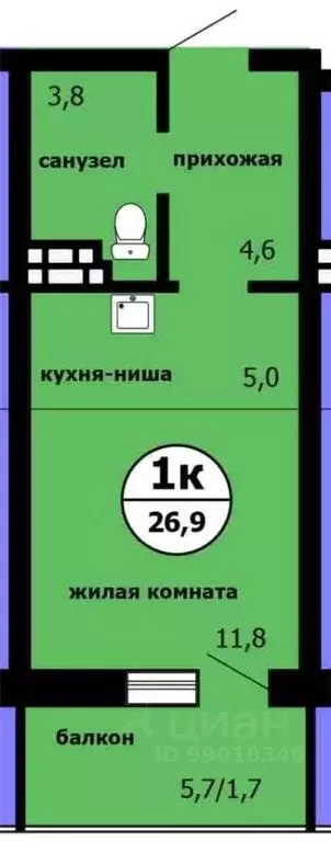 Студия Красноярский край, Красноярск Садоводческое товарищество Химик ... - Фото 0