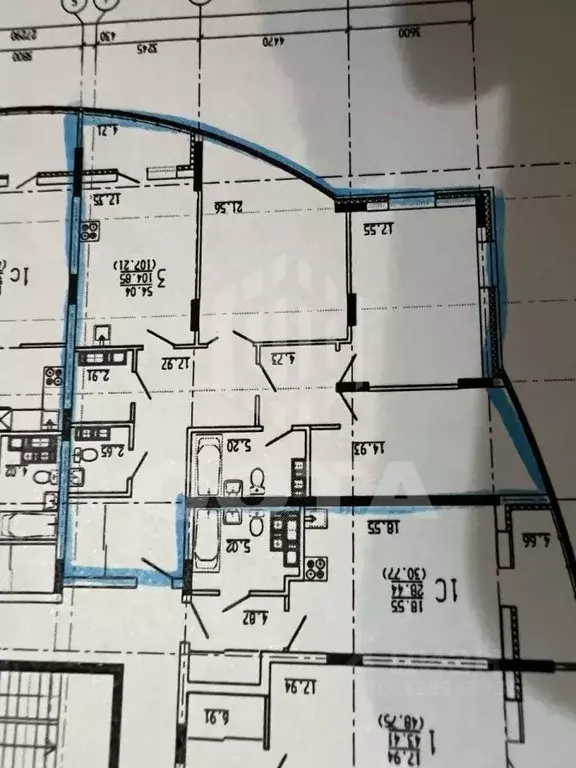3-к кв. Воронежская область, Воронеж ул. Революции 1905 года, 31Б ... - Фото 2