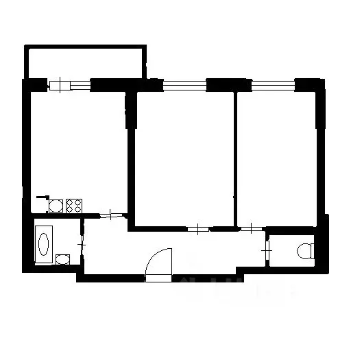 2-к кв. Санкт-Петербург Парашютная ул., 42к1 (58.0 м) - Фото 2