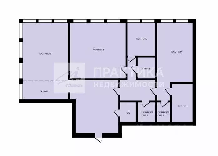 4-к кв. Москва наб. Пресненская, 8с1 (187.0 м) - Фото 2