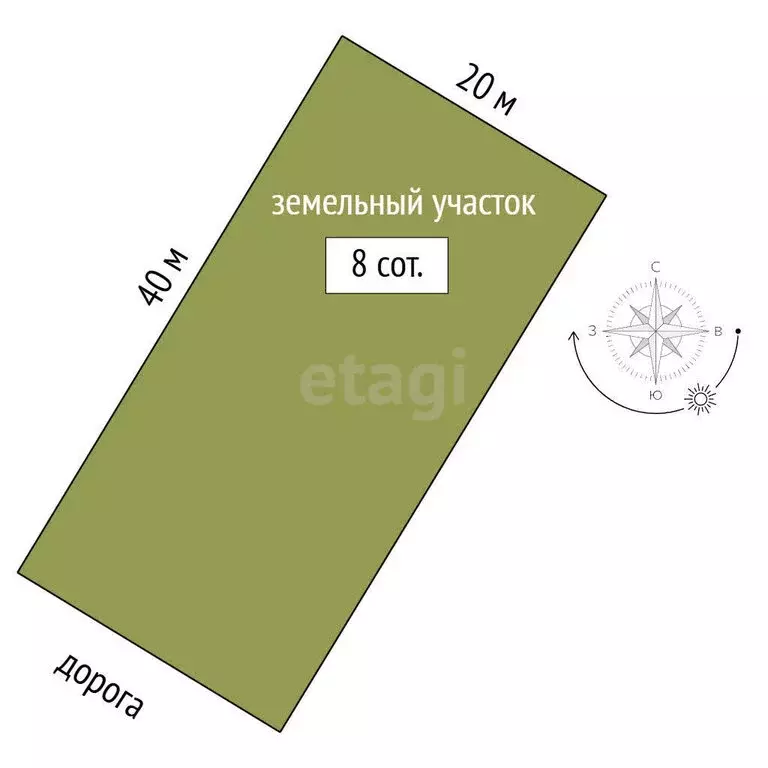 Участок в хутор Обуховка, улица Атамана Платова (8 м) - Фото 0