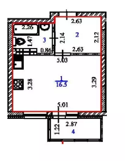 Продаётся квартира-студия, 26 м - Фото 1