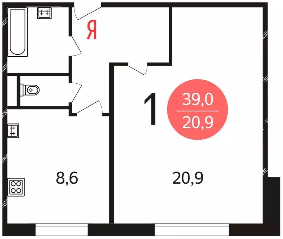 1-комнатная квартира: Москва, Таллинская улица, 20к2 (39 м) - Фото 0