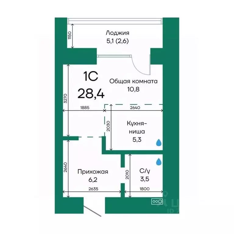1-к кв. Алтайский край, Барнаул Просторная ул., 390к2 (28.4 м) - Фото 1