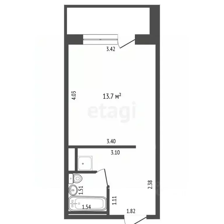 Студия Мордовия, Саранск ул. Филатова, 5 (21.8 м) - Фото 1