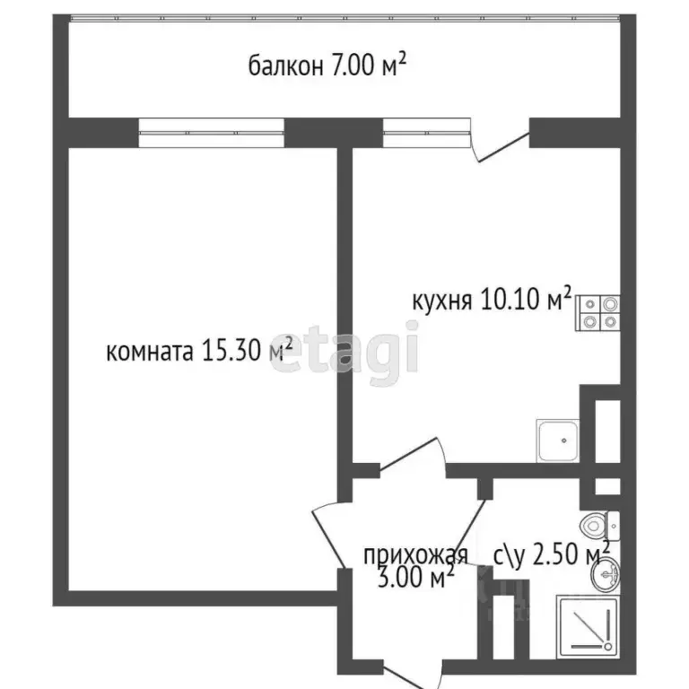 1-к кв. Санкт-Петербург Кондратьевский просп., 68к4 (32.0 м) - Фото 1