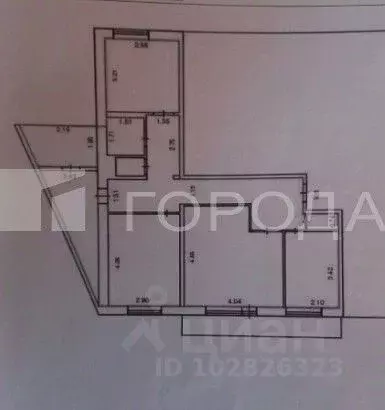 3-к кв. Томская область, Томск пос. Светлый, 15 (67.7 м) - Фото 1