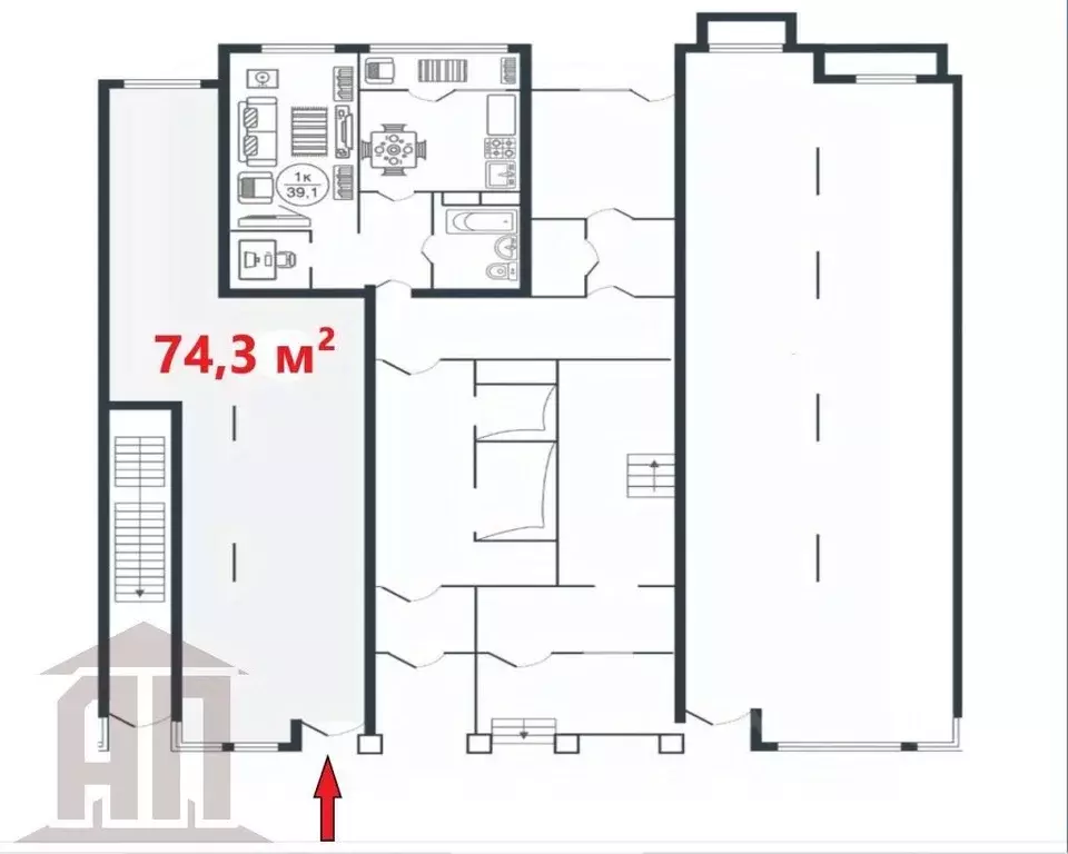 Торговая площадь в Тверская область, Тверь ул. Левитана, 58к4 (74 м) - Фото 1