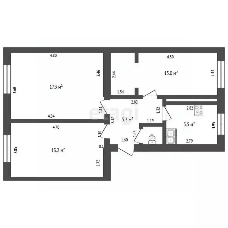 Комната Тамбовская область, Тамбов ул. Сергеева-Ценского, 1 (10.0 м) - Фото 1