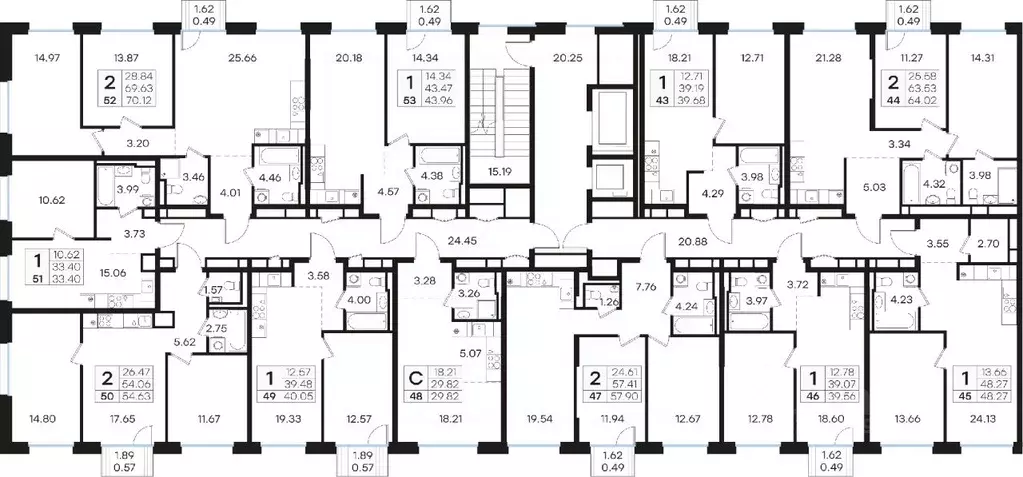 2-к кв. Нижегородская область, Нижний Новгород Глоракс Премиум Гребной ... - Фото 2
