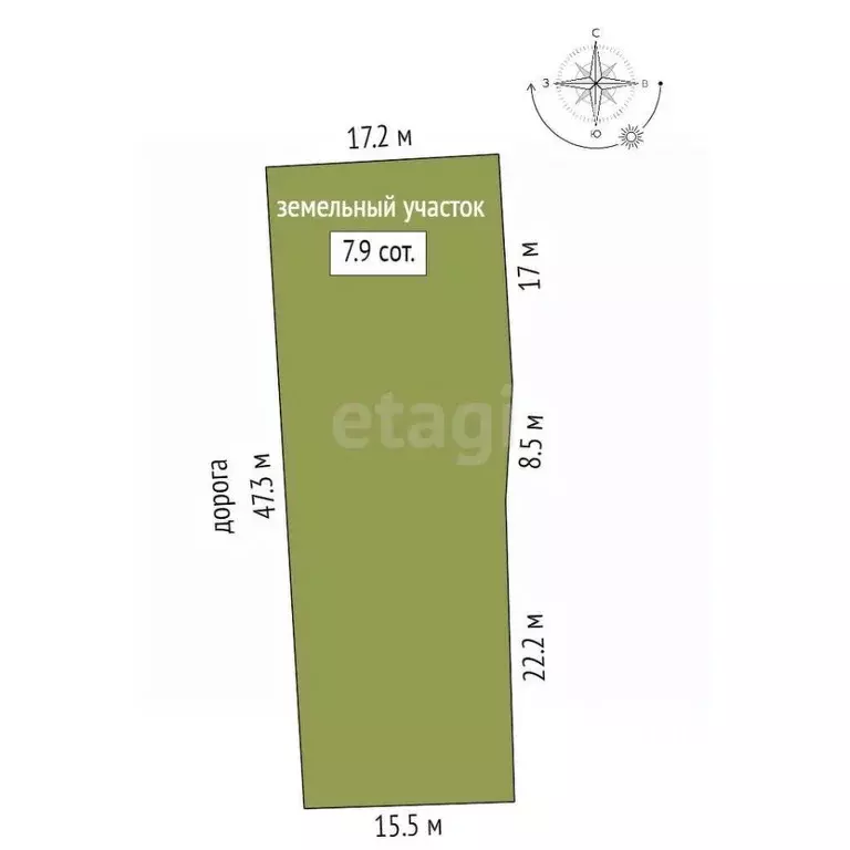 Участок в Марий Эл, Юрино городское поселение, Юрино пгт ул. Парижской ... - Фото 2