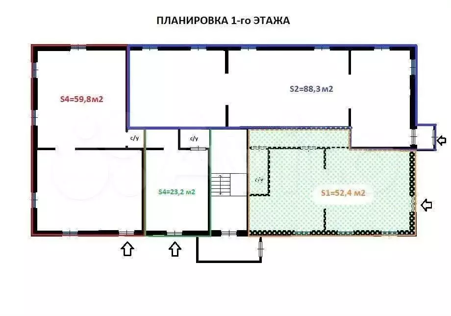 Сдам помещение свободного назначения, 52.4 м - Фото 0