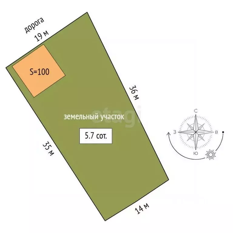 Дом в Севастополь Сапун-гора СНТ, 121 (100 м) - Фото 1