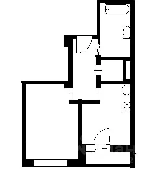 1-к кв. Свердловская область, Верхняя Пышма ул. Петрова, 34В (39.0 м) - Фото 2