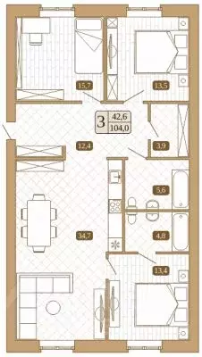 3-к кв. Московская область, Сергиев Посад ул. Воеводы Голохвастова ... - Фото 1