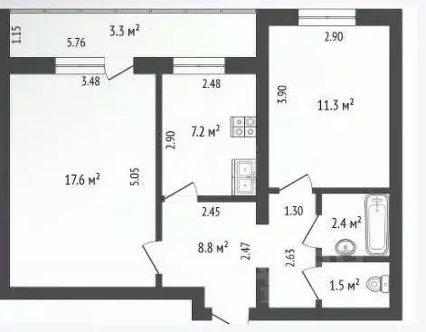 4-к кв. Башкортостан, Стерлитамак Михайловский мкр, ул. Шафиева, 41 ... - Фото 2