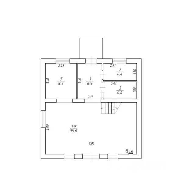Дом в Калининградская область, Гурьевский муниципальный округ, пос. ... - Фото 2