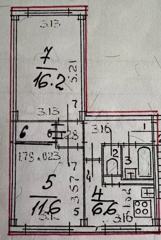 2-к. квартира, 45 м, 3/5 эт. - Фото 0
