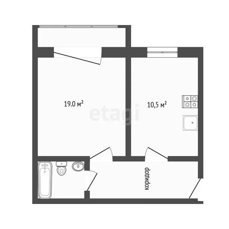 1-комнатная квартира: Воронеж, Лесной переулок, 18А (46.6 м) - Фото 1