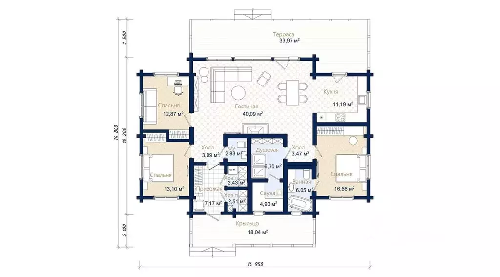 Дом в Ленинградская область, Приозерский район, Ромашкинское с/пос, ... - Фото 2