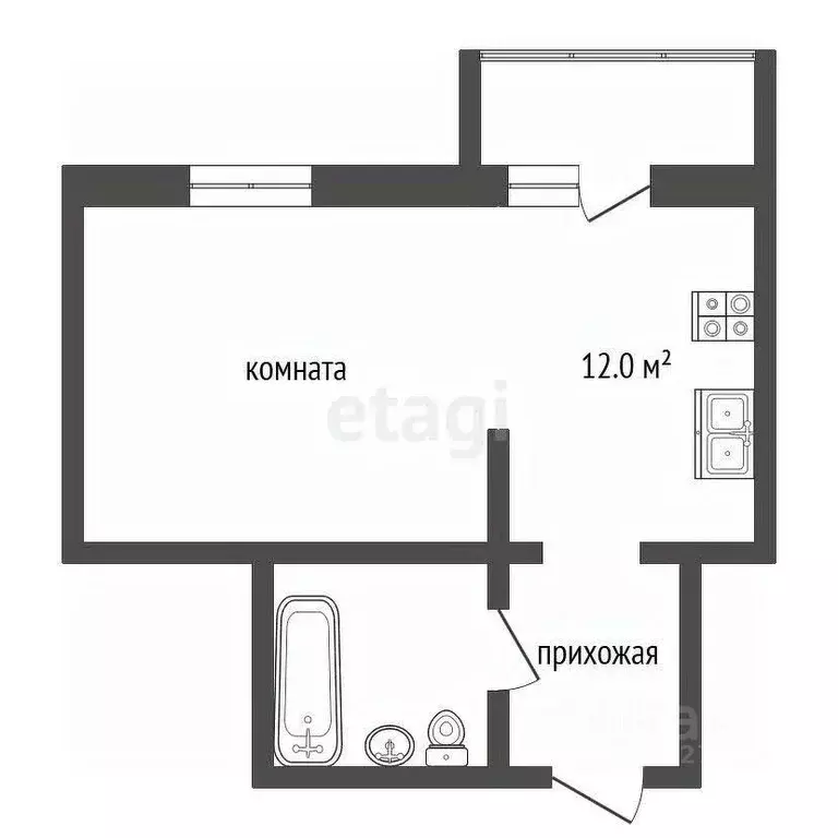Студия Тамбовская область, Тамбов проезд Проектный, 3А (33.0 м) - Фото 1
