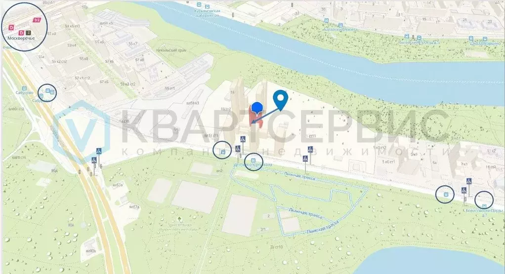 Торговая площадь в Москва ул. Борисовские Пруды, 1 (102 м) - Фото 1