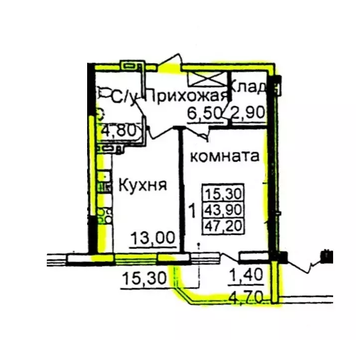 Продаётся 2-к квартира, 43 м - Фото 1
